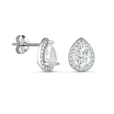 Silver Drop Earrings - Sterling Silver Earrings For Women - Silver Stud Earrings Earrings Brother & Sisters